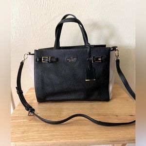 Kate Spade pebble color block leather handbag